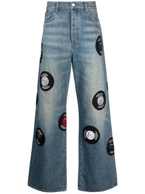 AMIRI Record wide-leg jeans - Blue