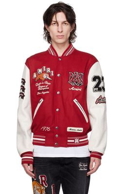 AMIRI Red Patches Bomber Jacket
