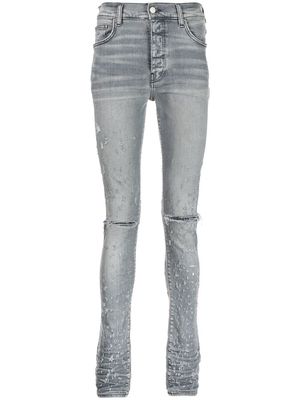 AMIRI Shotgun distressed-effect skinny jeans - Blue