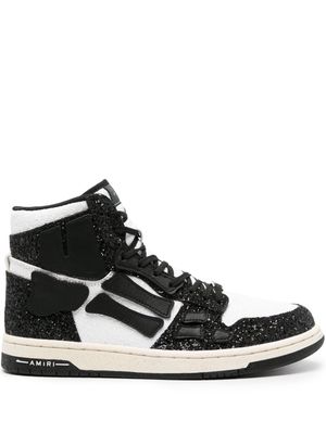 AMIRI Skel glittery high-top sneakers - Black