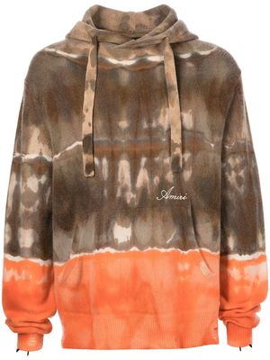 AMIRI space-dye cashmere hoodie - Brown