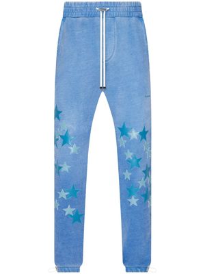 AMIRI star-patch cotton track pants - Blue