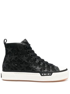 AMIRI star-patch high-top sneakers - Black