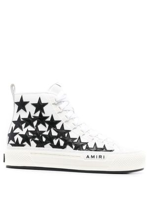 AMIRI star-patch high-top sneakers - White
