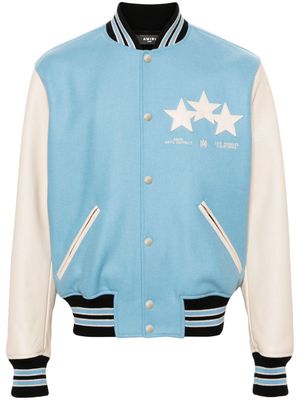 AMIRI star-patches bomber jacket - Blue