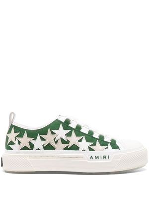 AMIRI Stars Court panelled sneakers - Green