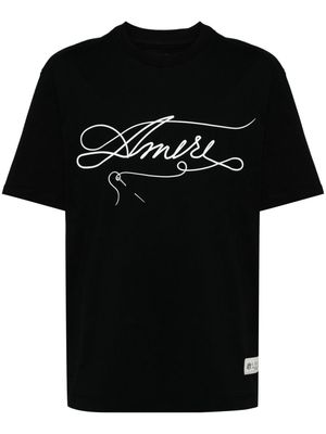 AMIRI Stitch logo-print cotton T-shirt - Black