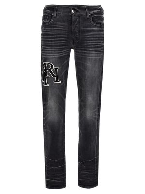 AMIRI straggered Logo Jeans