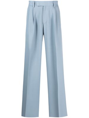 AMIRI straight-leg pleated trousers - Blue