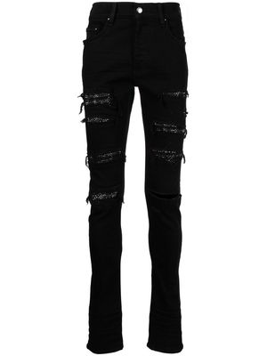 AMIRI Thrasher crystal-embellished jeans - Black