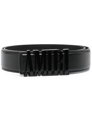 AMIRI tonal logo-buckle belt - Black