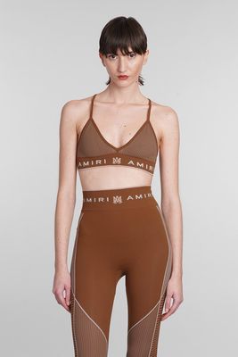 AMIRI Topwear In Brown Polyamide