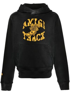 AMIRI Track patch-embellished hoodie - Black