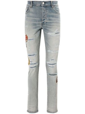 AMIRI Travel Patch Repair skinny jeans - Blue