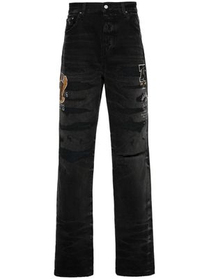 AMIRI Varsity straigh-leg jeans - Black