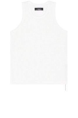 Amiri Waffle Stitch Tank in Brown