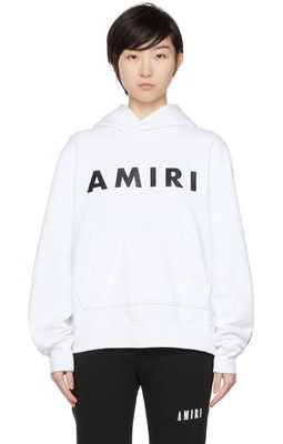 AMIRI White Army Logo Hoodie