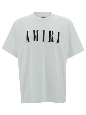 AMIRI White T-shirt With Contrasting Logo Print In Cotton Man