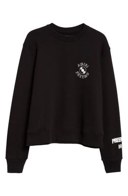 AMIRI x Premier Records Cotton Graphic Sweatshirt in Black