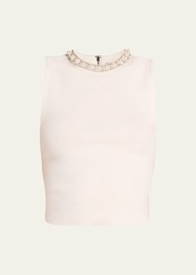 Amity Embellished Cropped Tank Top