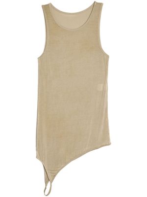 Amomento asymmetric tank top - Neutrals