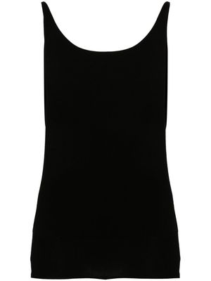 Amomento boat-neck knitted top - Black