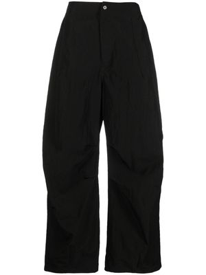 Amomento Ripstop Fatigue wide-leg trousers - Black
