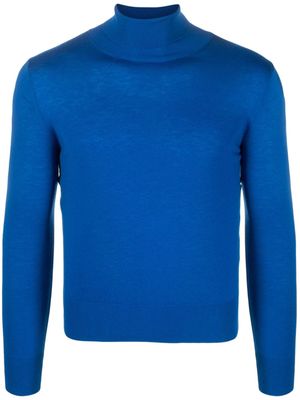 Amomento roll-neck merino-wool jumper - Blue