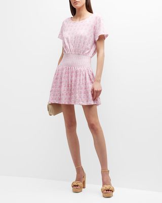 Amore Short-Sleeve Mini Dress
