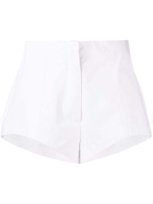AMOTEA Donna poplin-cotton shorts - White