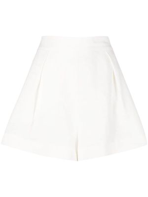 AMOTEA Guia linen short shorts - White
