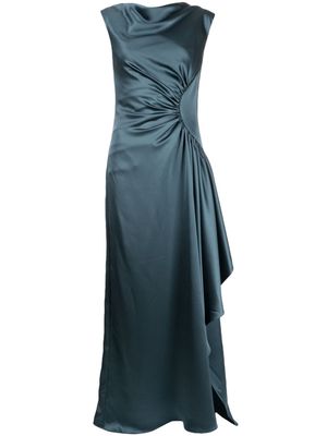 Amsale asymmetric side drape gown - Green