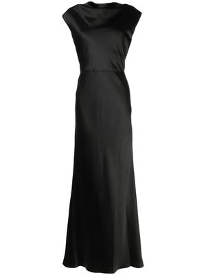 Amsale cowl-neck sleeveless maxi dress - Black