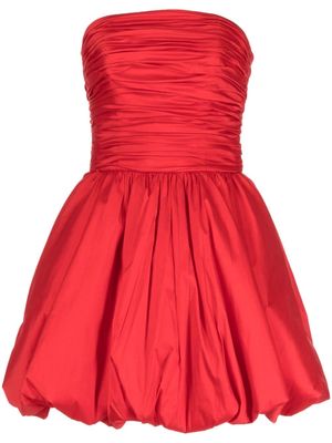 Amsale dropped waist mini dress - Red