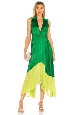 AMUR Amelia Dress in Green