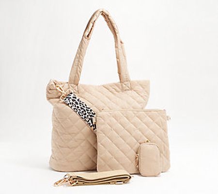 Amy Stran x AHDORNED Quilted Nylon Tote with Accessories