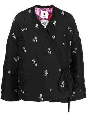 An An Londree embellished silk jacket - Black