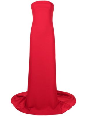 Ana Radu high-low-hem floor-lenght dress - Red
