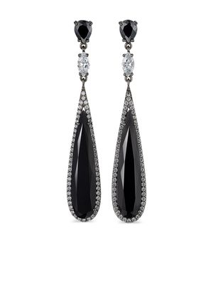 Anabela Chan 18kt white gold Shard diamond earrings - Black