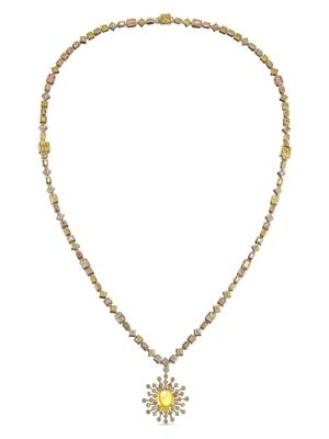 Anabela Chan 18kt yellow gold Spectra multi-stone necklace