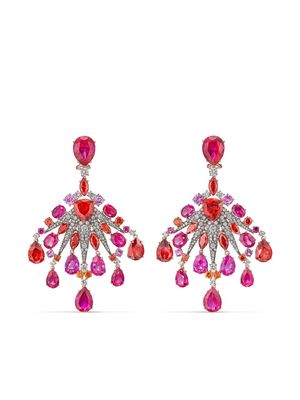 Anabela Chan 18kt yellow gold Starburst multi-stone earrings - Red