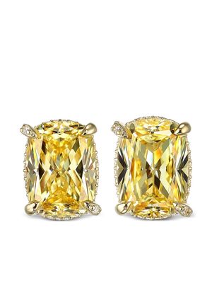 Anabela Chan 18kt yellow gold vermeil Wing diamond earrings