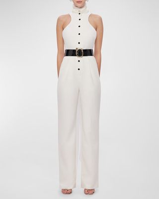 Anabella Sleeveless Belted Jumpsuit