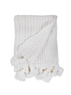 Anacapa Oversized Throw Blanket - White - White