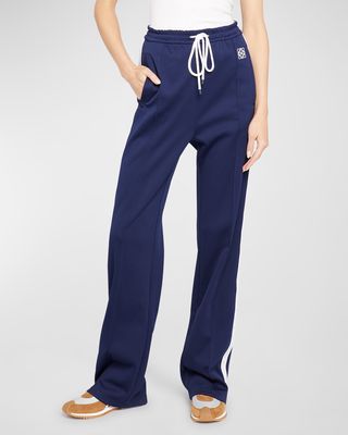 Anagram Embroidered Side-Stripe Tracksuit Trousers