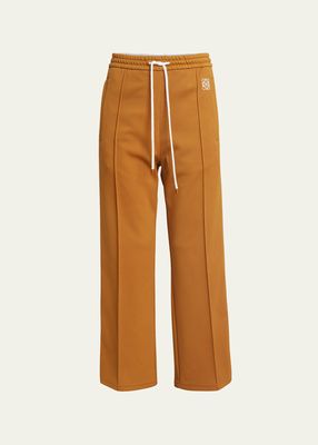 Anagram Side-Stripe Straight-Leg Ankle Tracksuit Trousers