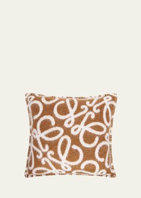 Anagram Wool-Blend Cushion, 19.5" Square