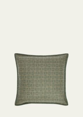 Anagram Wool Jacquard Cushion, 19.5" Square