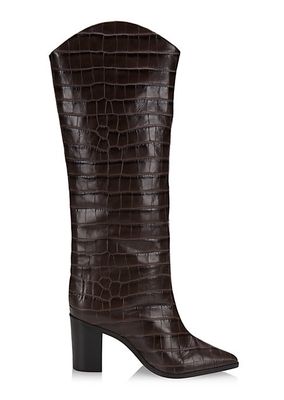 Analeah Leather High-Heel Boots