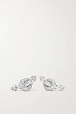 Ananya - 18-karat White Gold Diamond Earrings - one size